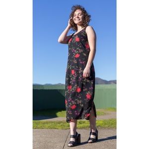 floral maxi dress
